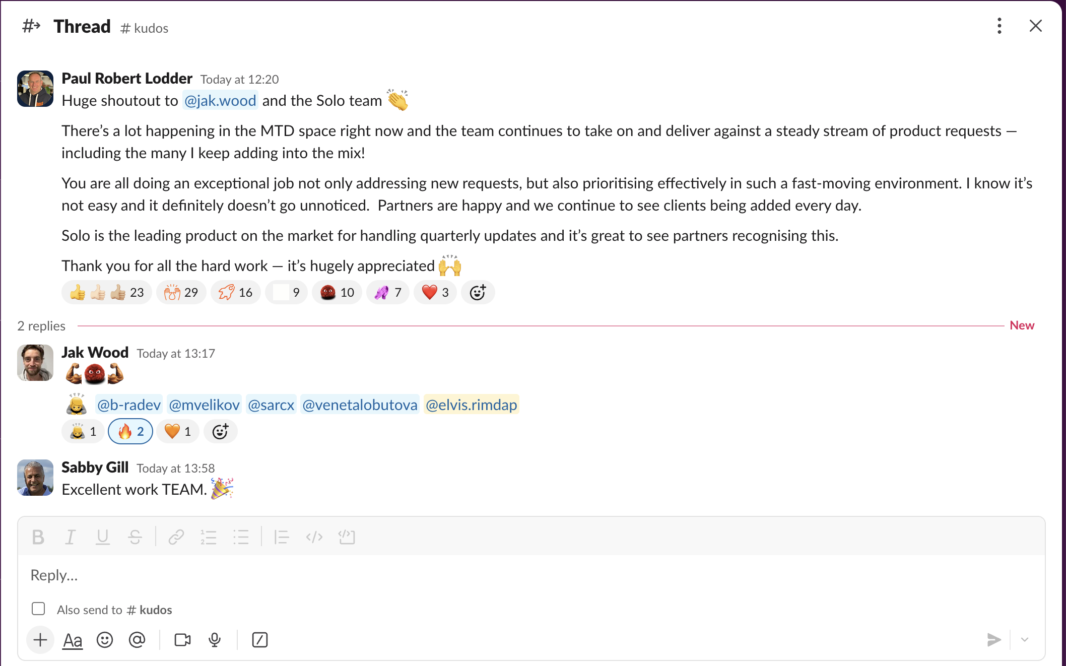 Kudos from Paul Robert Lodder — Slack #kudos