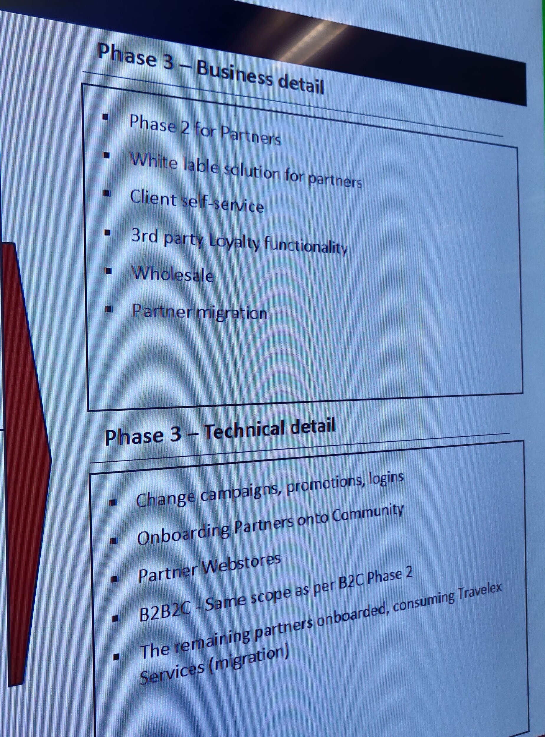 Phase 3 business detail — roadmap slide